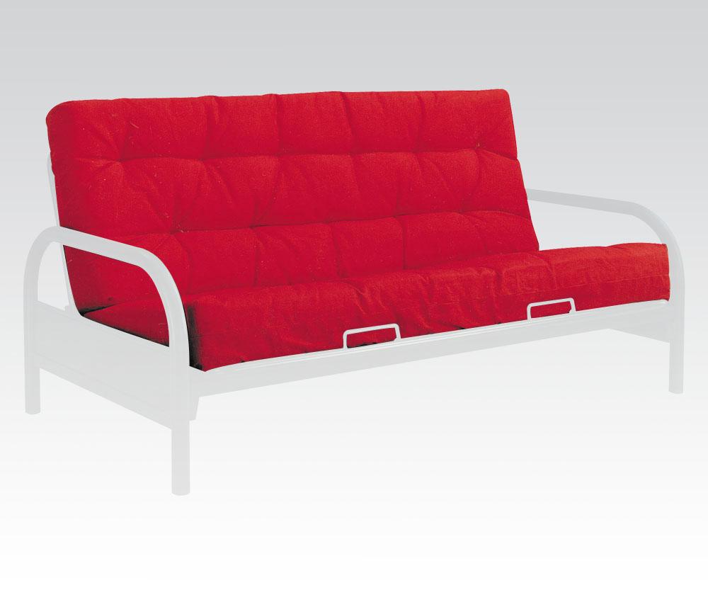 Acme 8" Full Futon Mattress in Red/Black 02812 - galleria furniture outlet