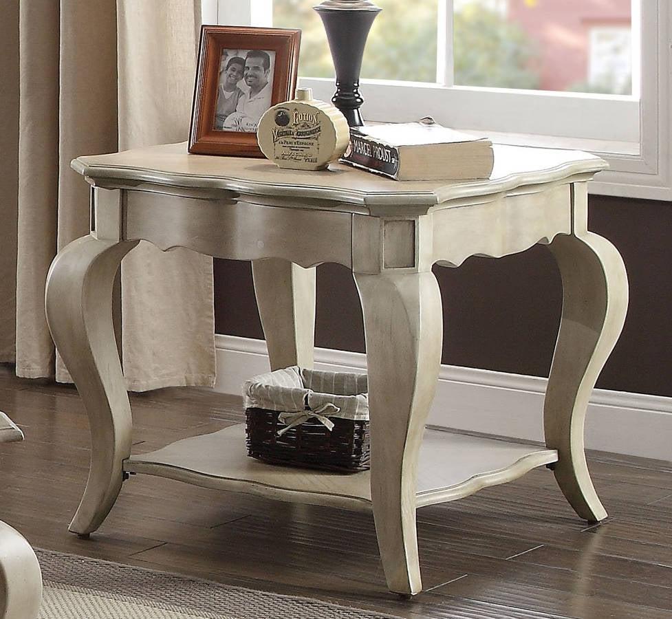 Acme Chelmsford End Table in Antique Taupe 86052 - galleria furniture outlet