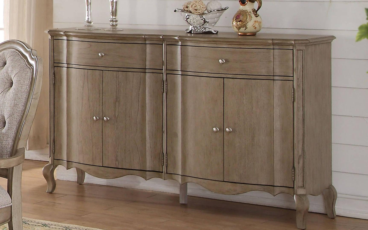 Acme Chelmsford Server in Antique Taupe 66056 - galleria furniture outlet