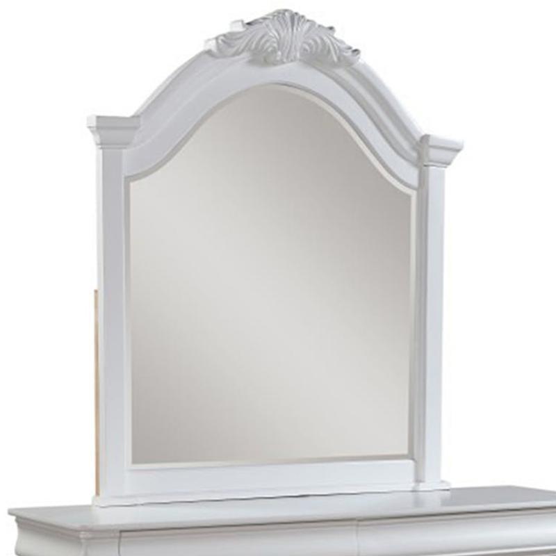 ACME Estrella Youth Dresser Mirror in White 30244 - galleria furniture outlet