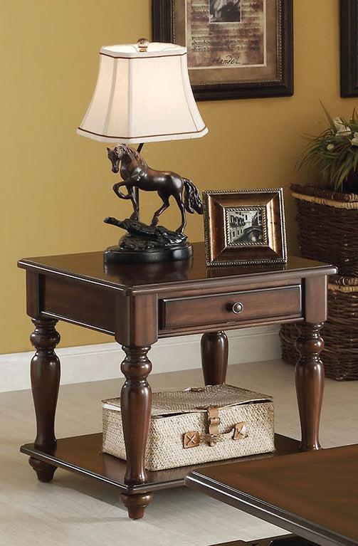 Acme Farrel End Table in Walnut 82746 - galleria furniture outlet