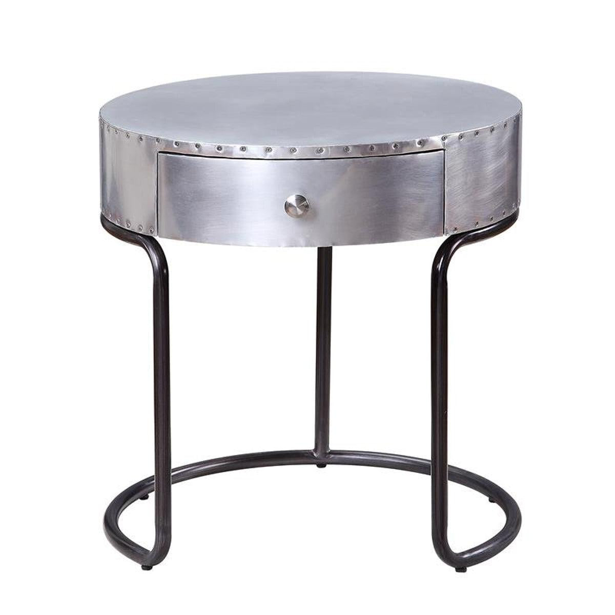 Acme Furniture Brancaster End Table in Aluminum 84882 - galleria furniture outlet