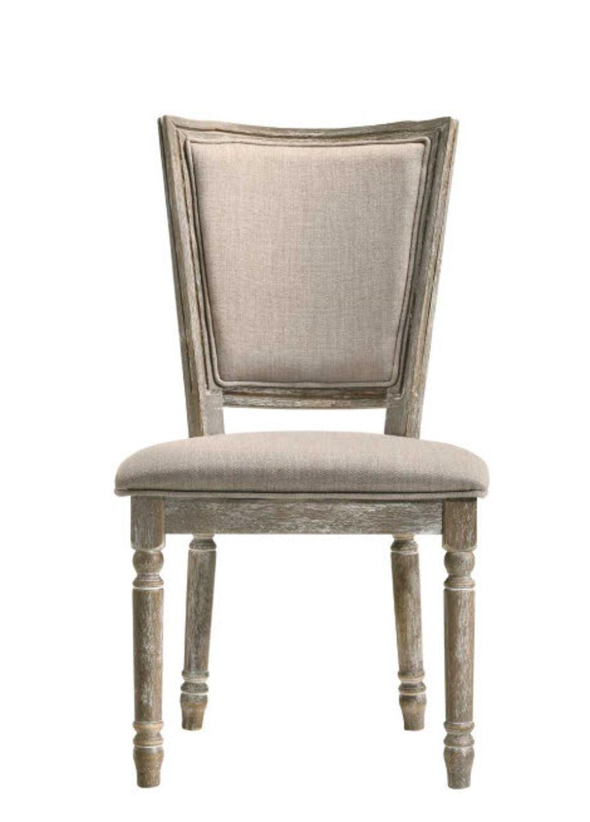 Acme Furniture Gabrian Side Chair (Set of 2) in Reclaimed Gray 60172 - galleria furniture outlet