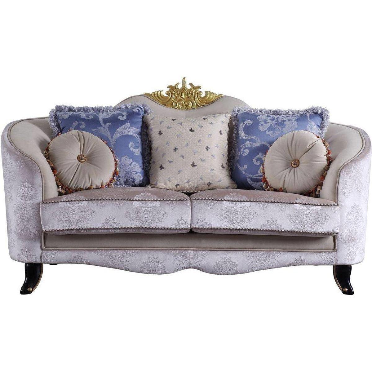 Acme Furniture Sheridan Loveseat in Cream 53946 - galleria furniture outlet