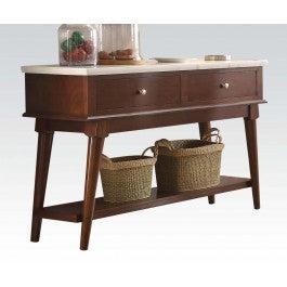Acme Gasha Server in White/Walnut 72823 - galleria furniture outlet