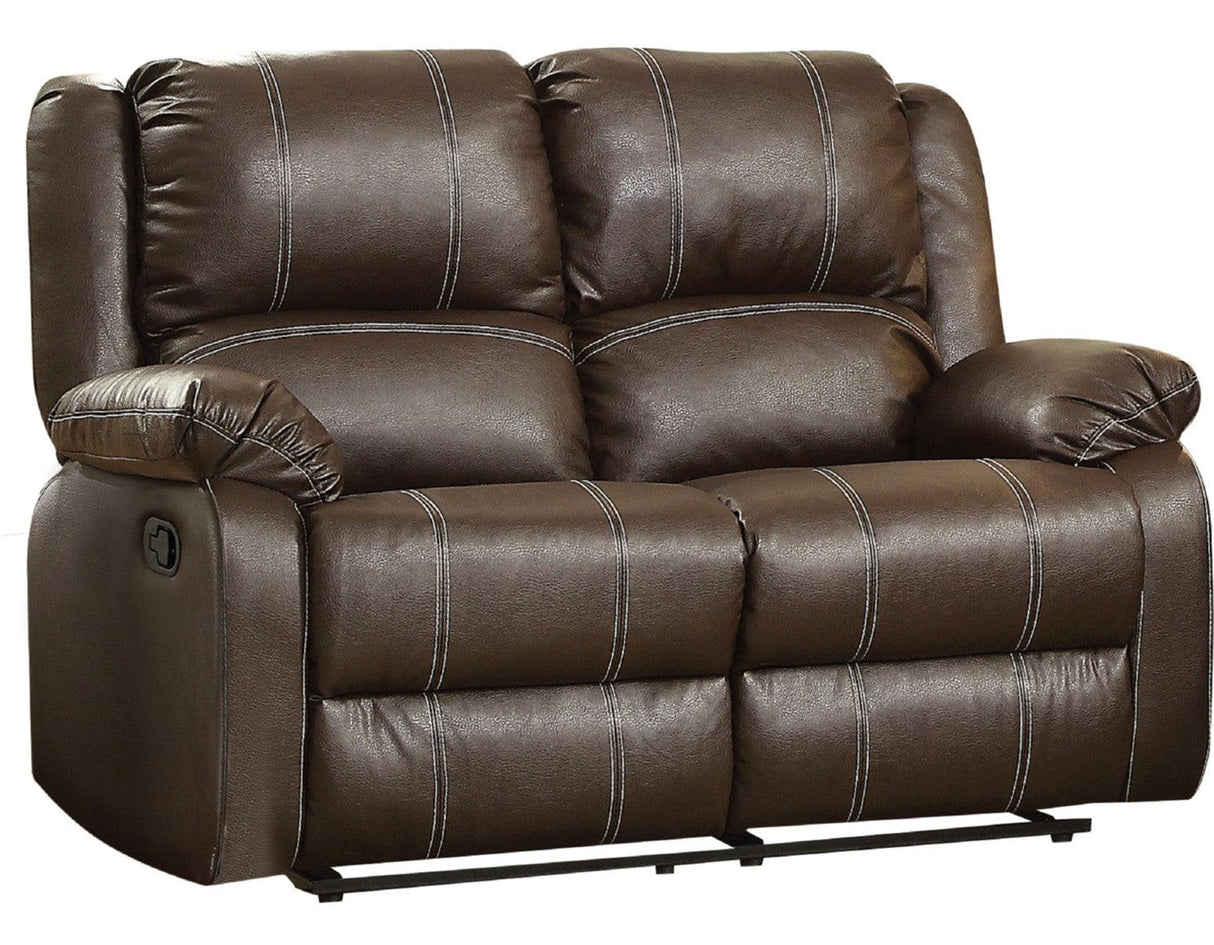Acme Furniture Zuriel Motion Loveseat in Brown 52281 - galleria furniture outlet