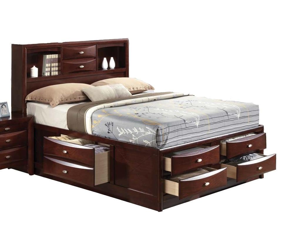 Acme Ireland Full Storage Bed in Brown 21590F - galleria furniture outlet