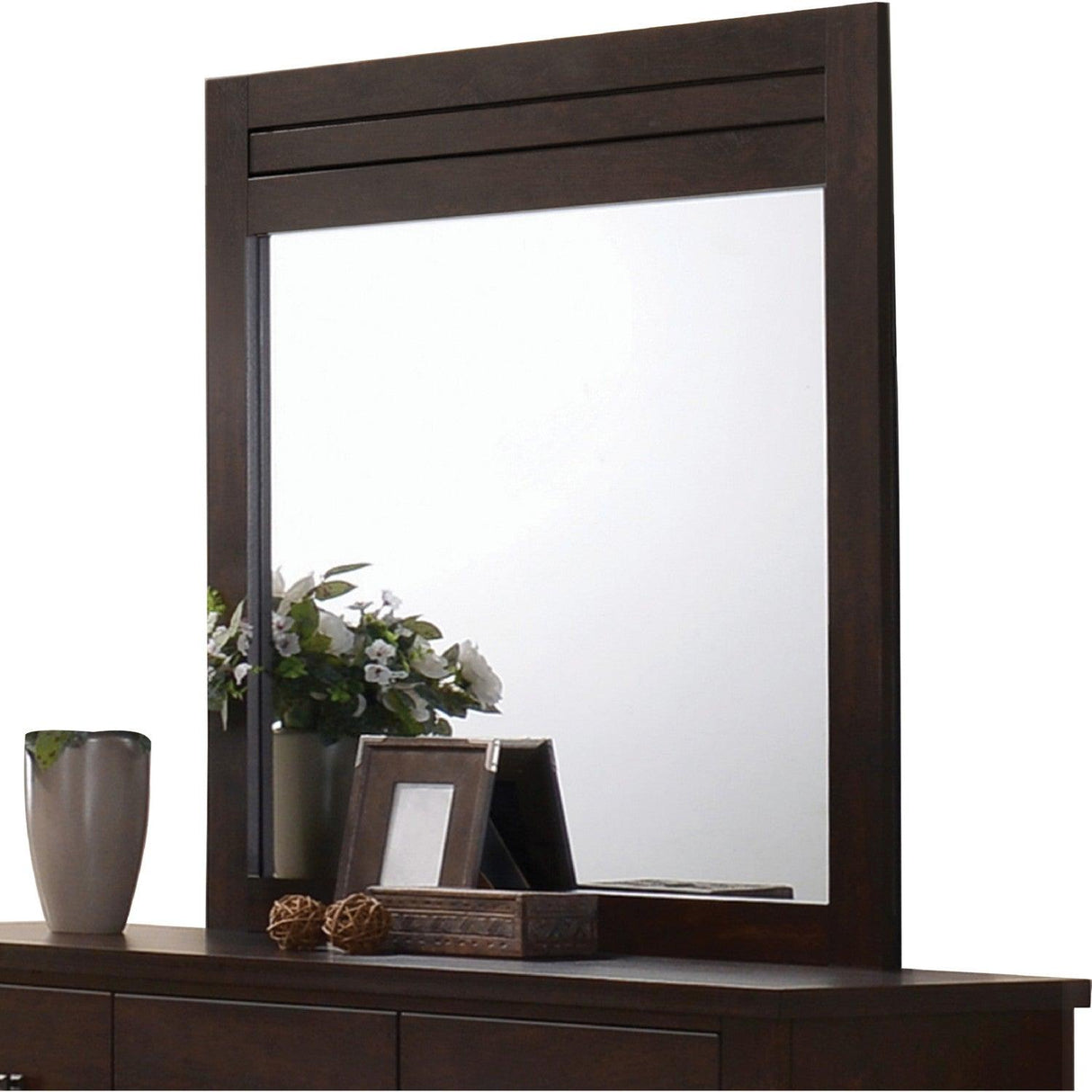 Acme Panang Mirror in Mahogany 23374 - galleria furniture outlet