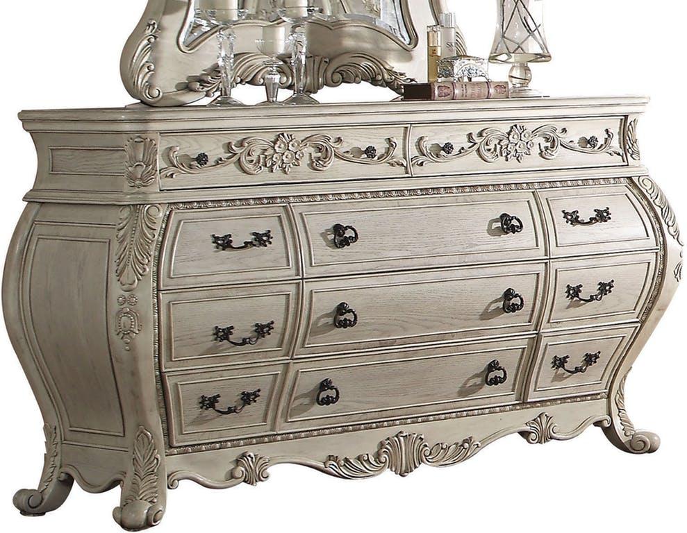 Acme Ragenardus Dresser in Antique White 27015 - galleria furniture outlet