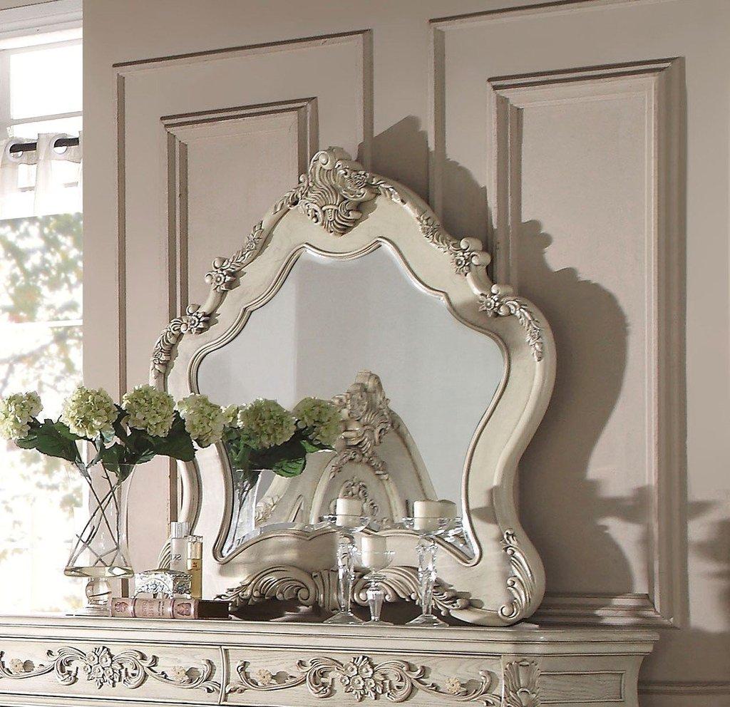 Acme Ragenardus Mirror in Antique White 27014 - galleria furniture outlet