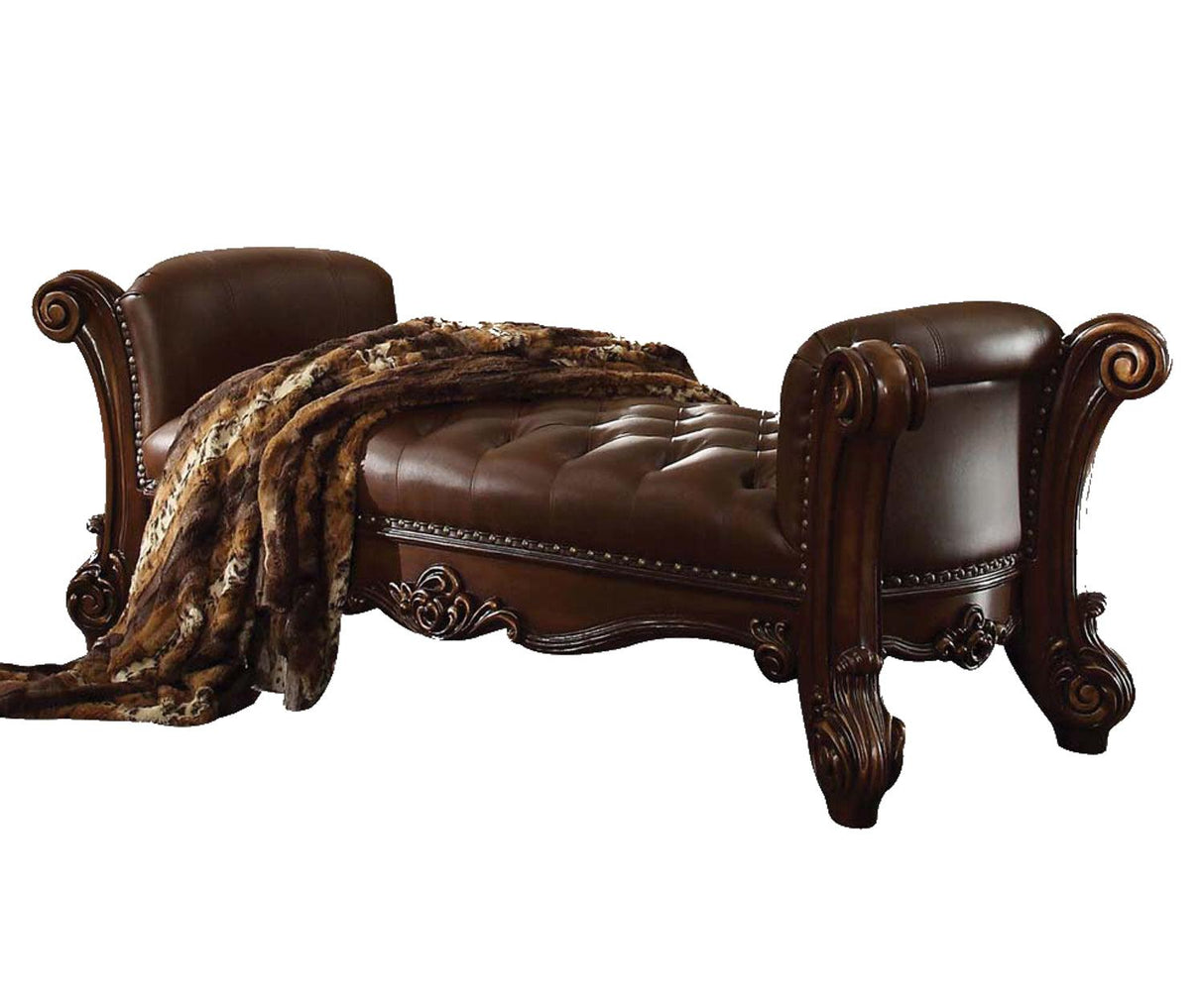 Acme Vendome Bench in Cherry 96490 - galleria furniture outlet