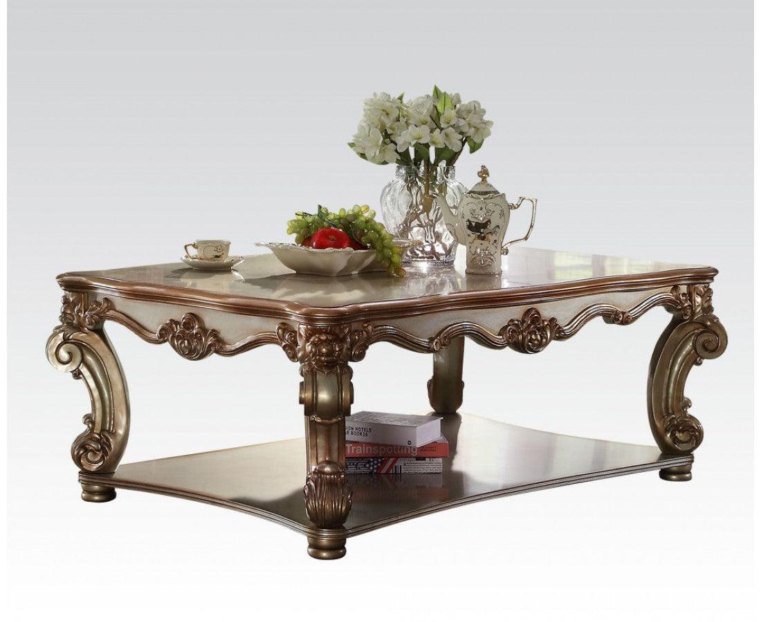 Acme Vendome Coffee Table in Gold Patina 83000 - galleria furniture outlet
