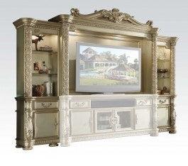 Acme Vendome Entertainment Center in Gold Patina 91310 - galleria furniture outlet