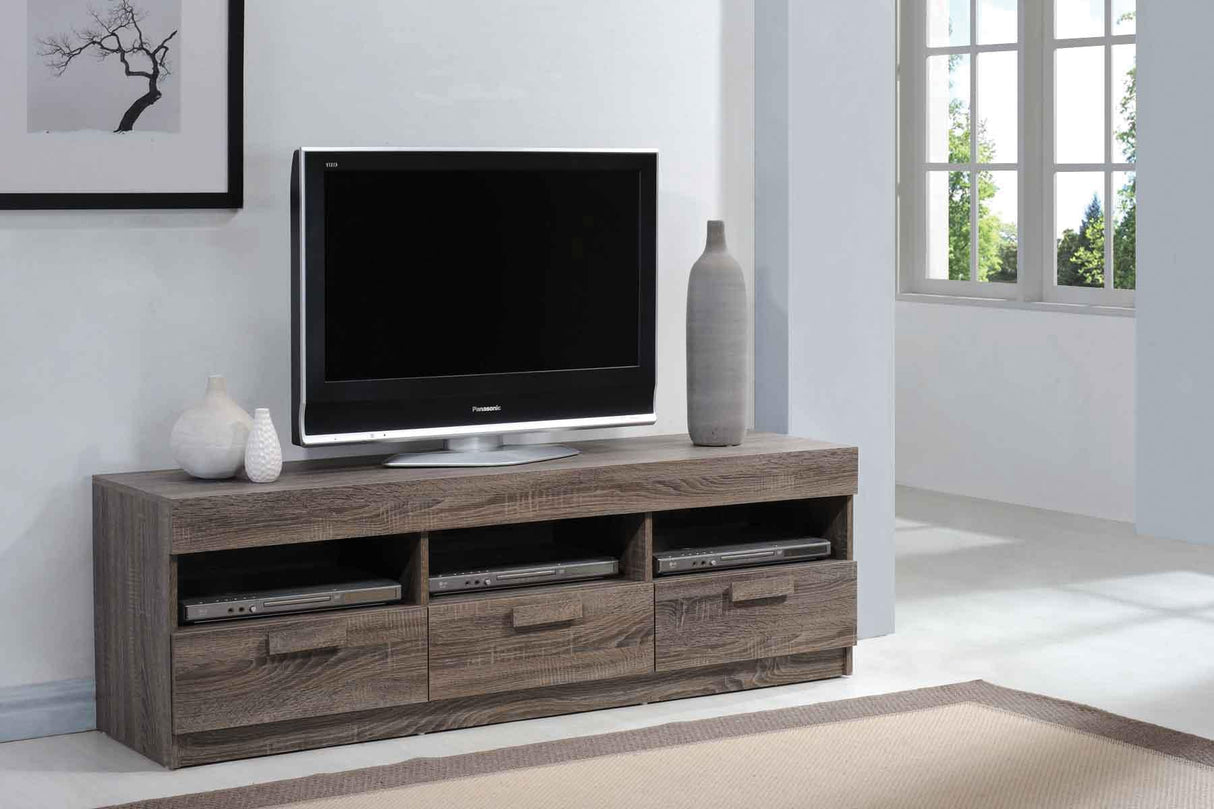 Alvin Rustic Oak TV Stand - galleria furniture outlet