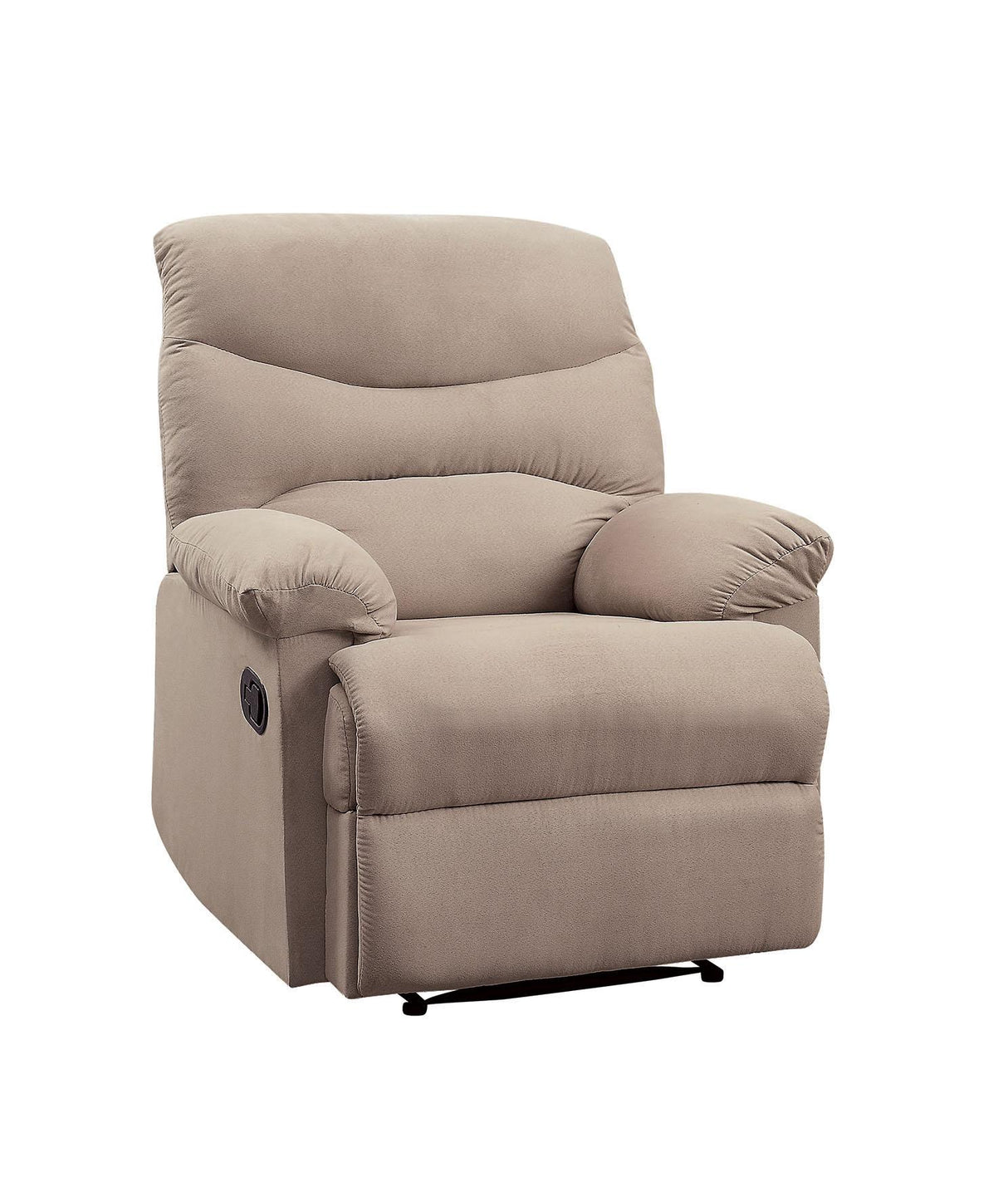 Arcadia Beige Woven Fabric Recliner (Motion) - galleria furniture outlet