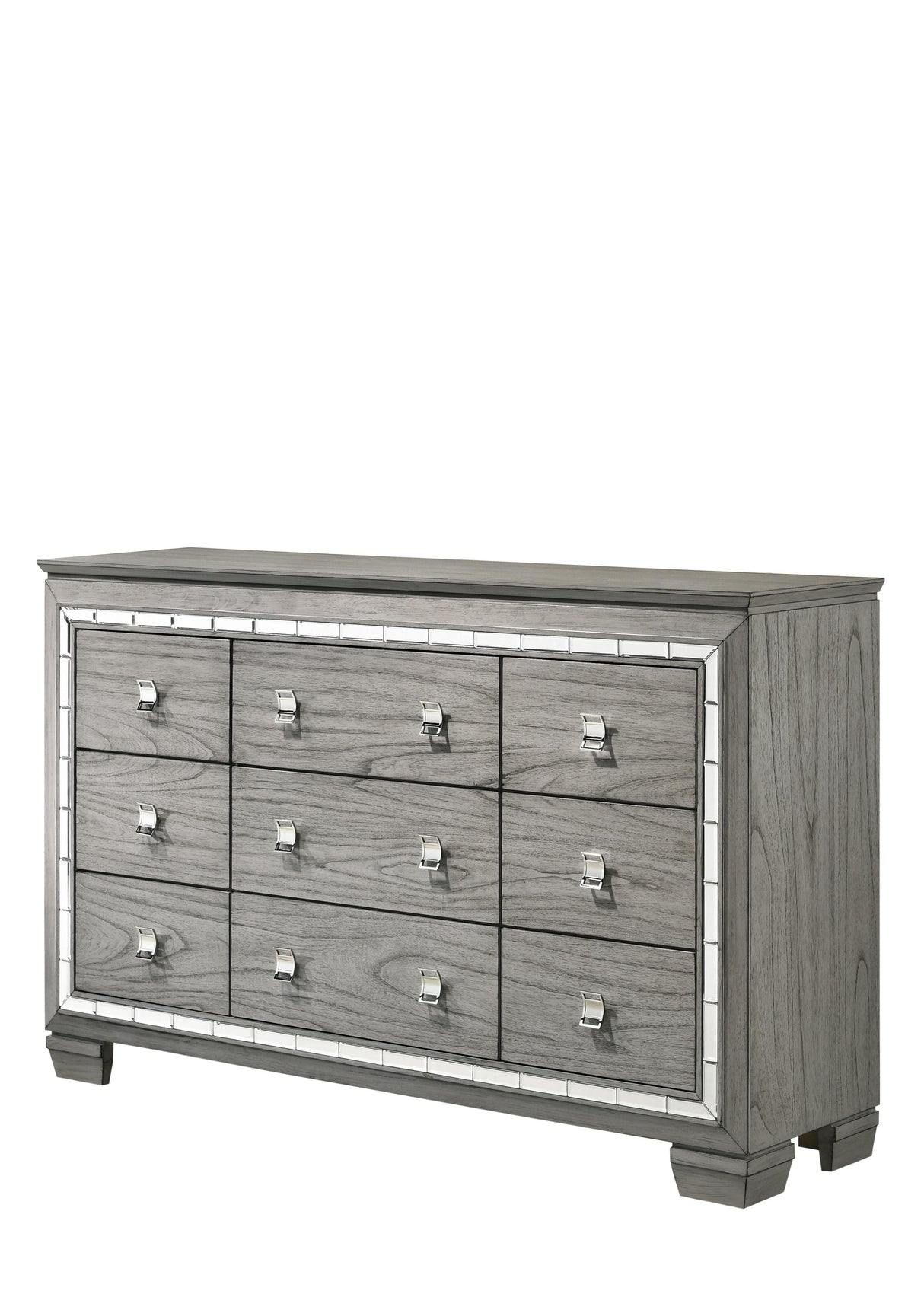 Antares Light Gray Oak Dresser - galleria furniture outlet