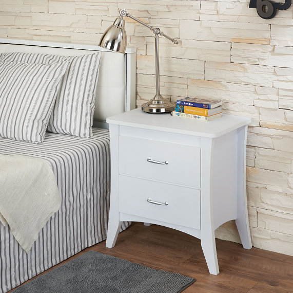 Babb White Accent Table - galleria furniture outlet