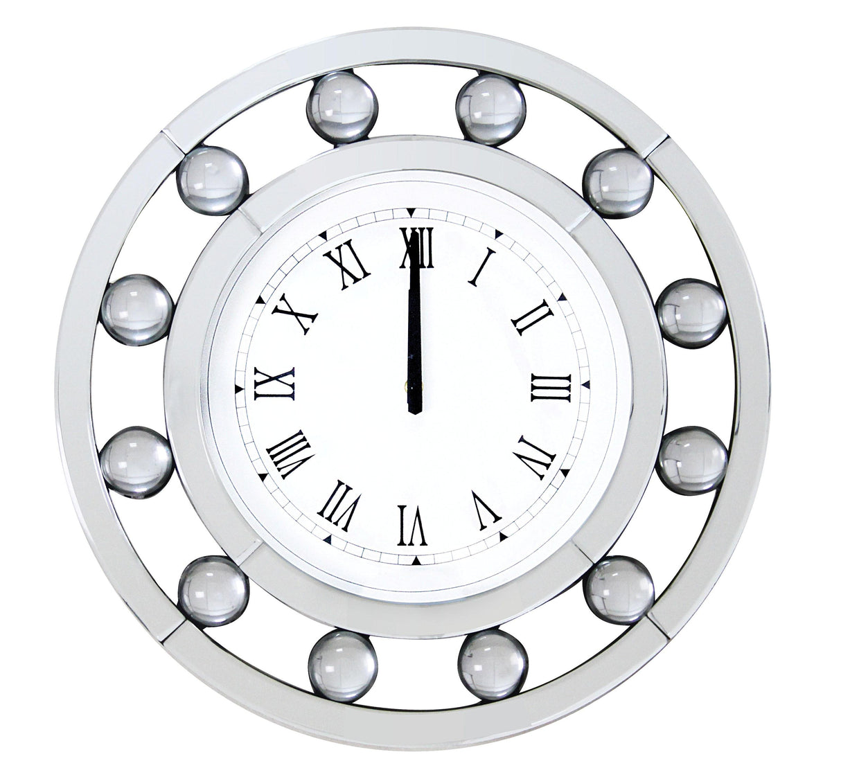 Boffa Mirrored Wall Clock - galleria furniture outlet