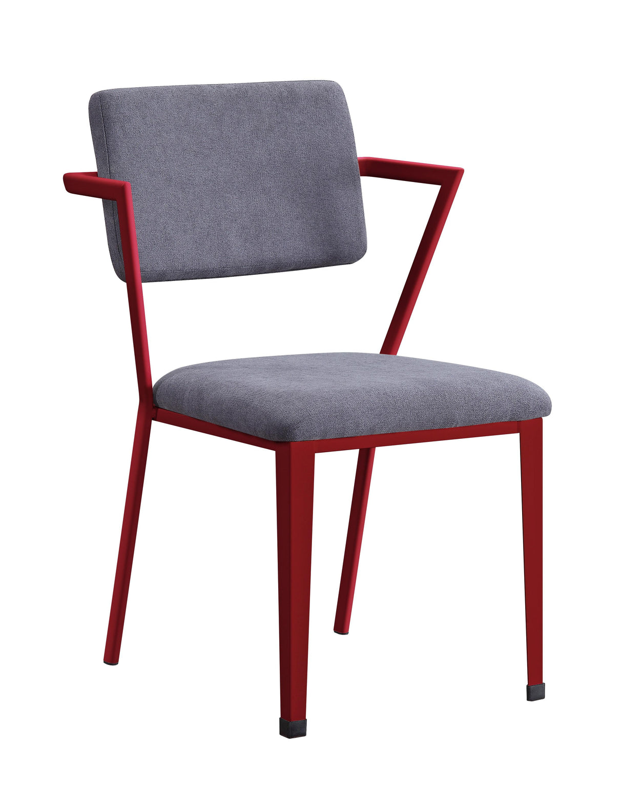 Cargo Gray Fabric & Red Chair - galleria furniture outlet