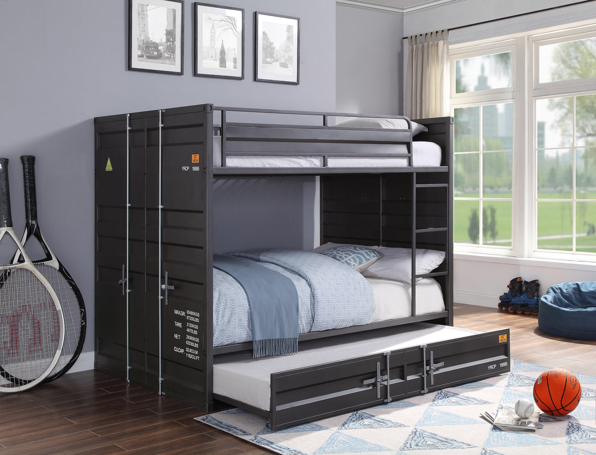 Cargo Gunmetal Bunk Bed (Full/Full)