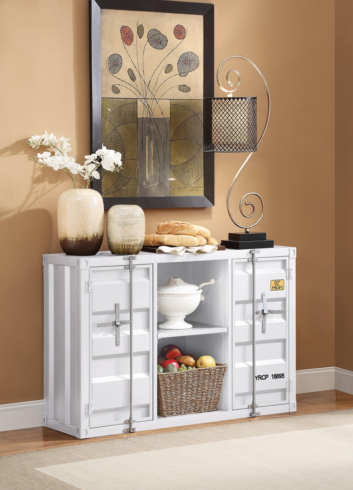 Cargo White Server - galleria furniture outlet