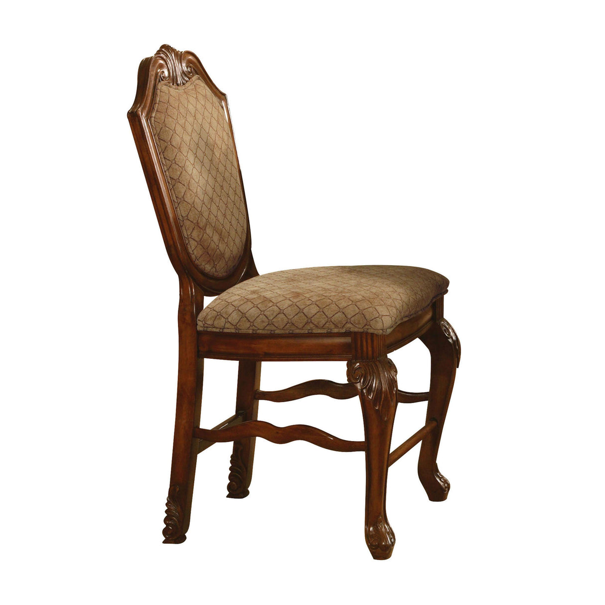 Chateau De Ville Fabric & Cherry Counter Height Chair - galleria furniture outlet