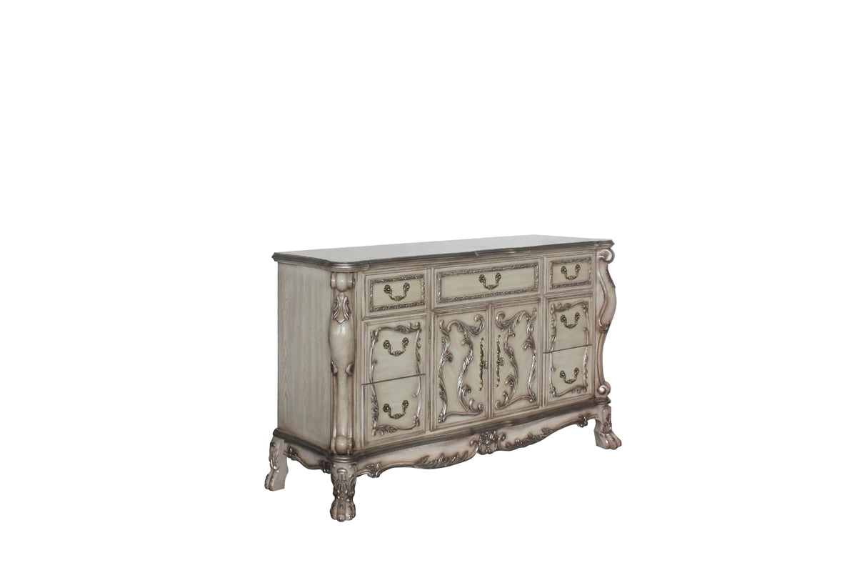 Dresden Vintage Bone White Dresser - galleria furniture outlet
