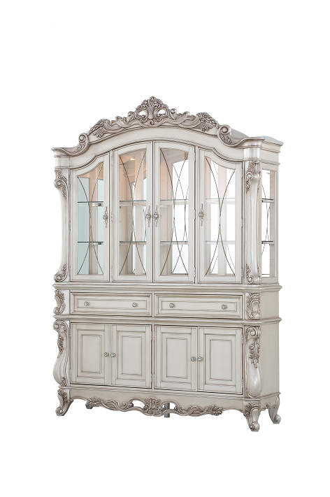 Gorsedd Antique White Hutch & Buffet - galleria furniture outlet