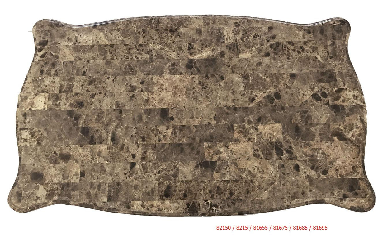 Devayne Marble & Dark Walnut Coffee Table - galleria furniture outlet