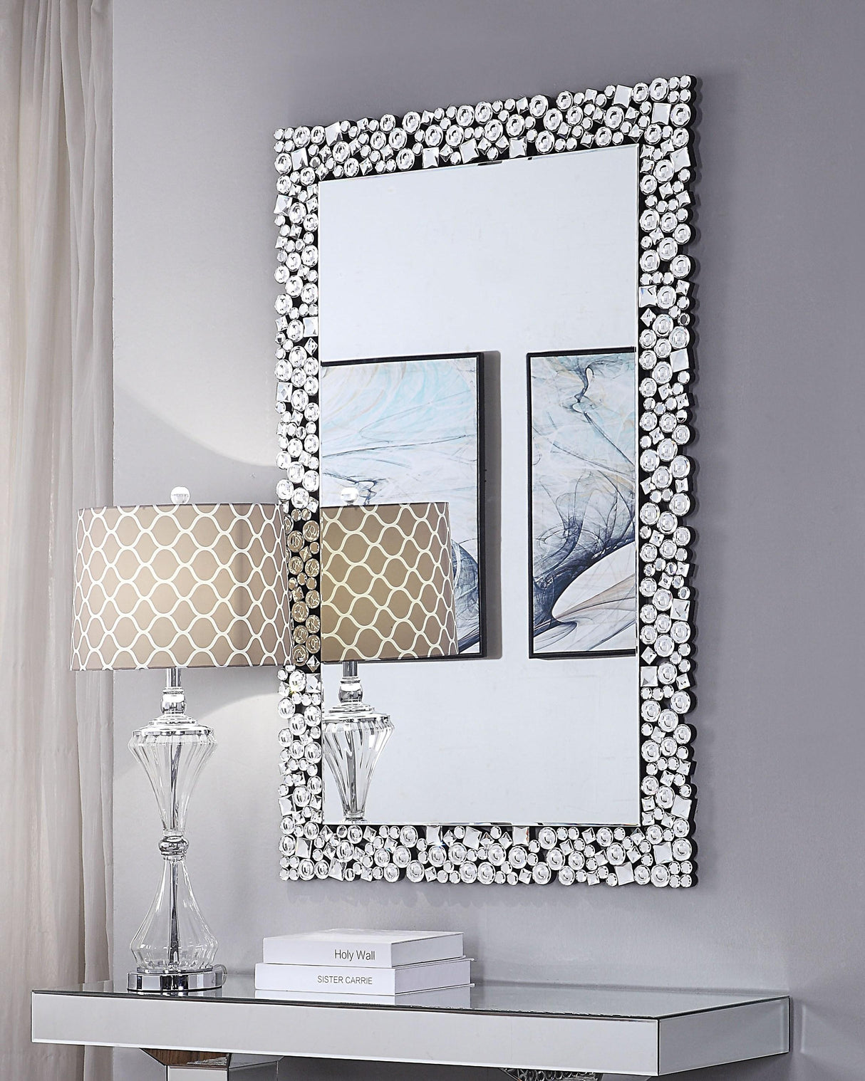 Kachina Mirrored & Faux Gems Wall Decor - galleria furniture outlet