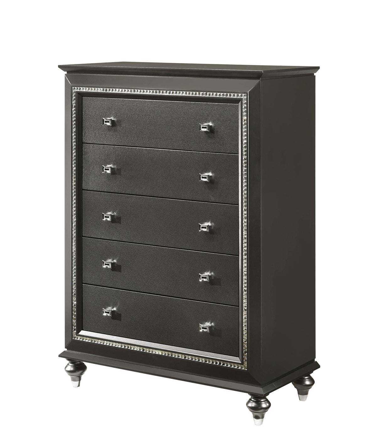 Kaitlyn Metallic Gray Chest - galleria furniture outlet