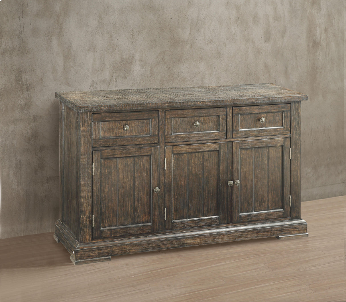 Landon Salvage Brown Server - galleria furniture outlet