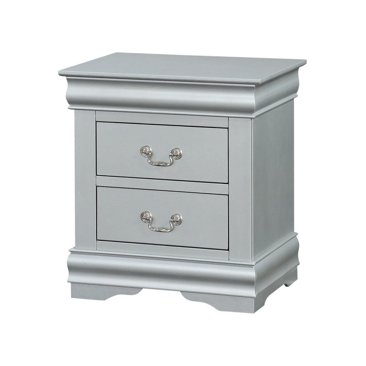 Louis Philippe Platinum Nightstand - galleria furniture outlet