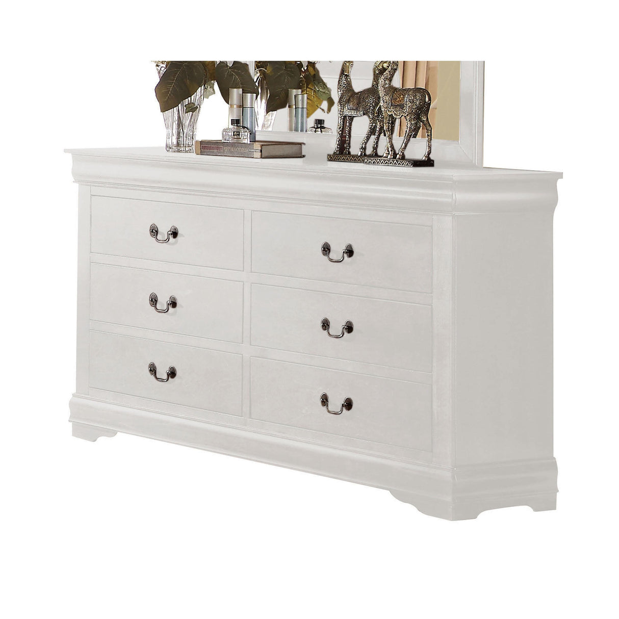 Louis Philippe White Dresser - galleria furniture outlet
