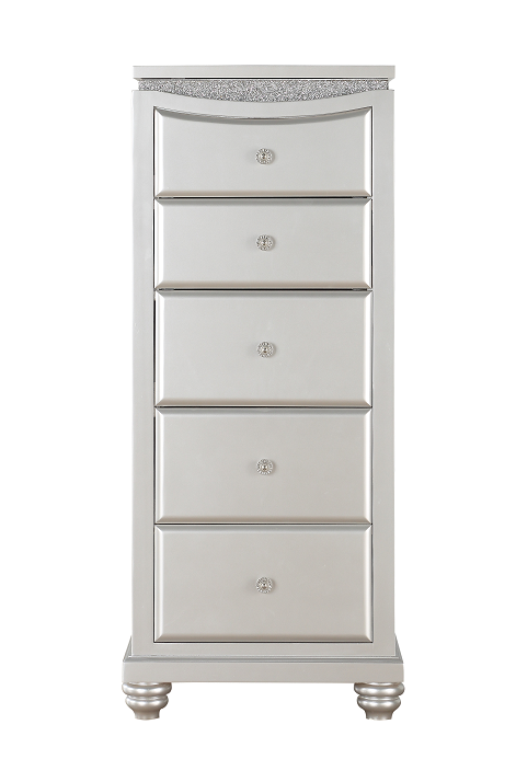 Maverick Platinum Lingerie Chest - galleria furniture outlet