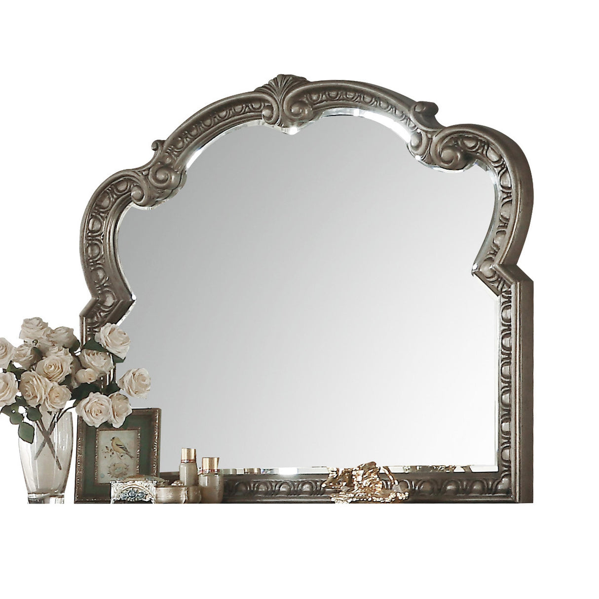 Northville Antique Silver Mirror - galleria furniture outlet