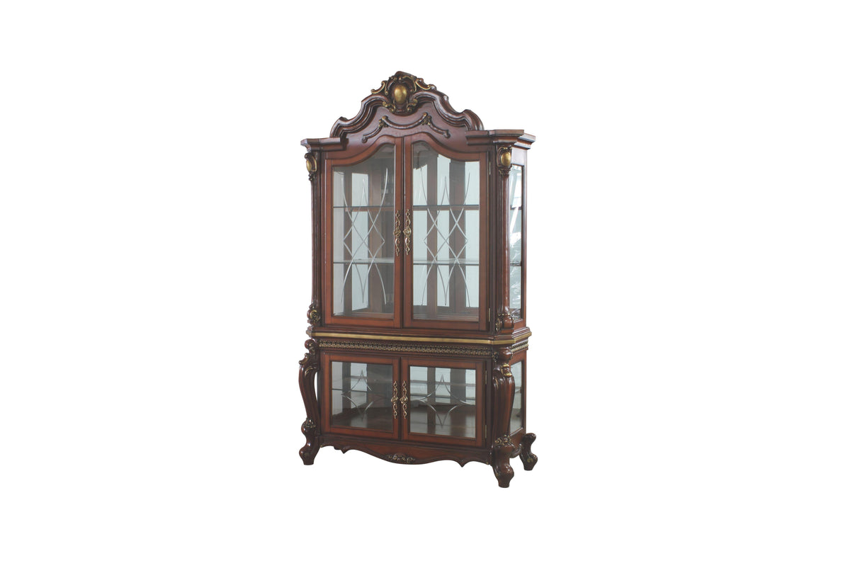 Picardy Cherry Oak Curio Cabinet - galleria furniture outlet