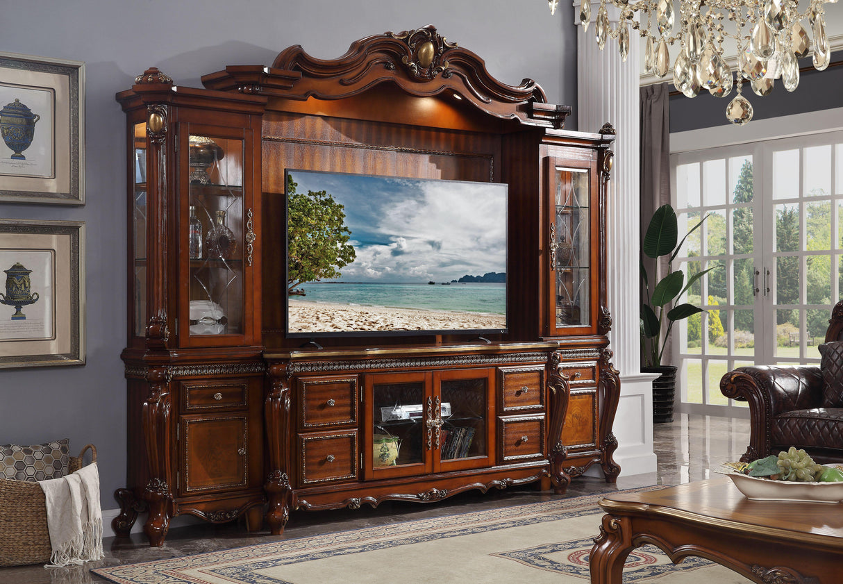 Picardy Cherry Oak Entertainment Center - galleria furniture outlet