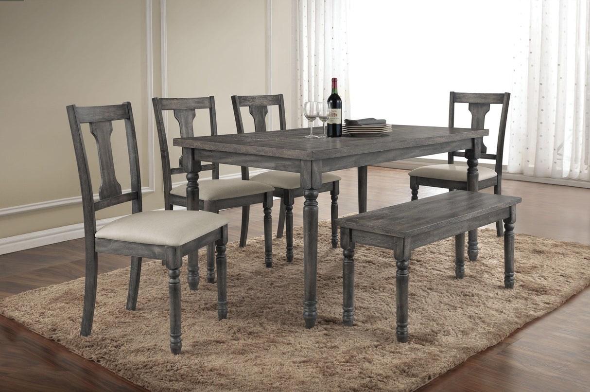 Wallace Weathered Gray Dining Table - galleria furniture outlet