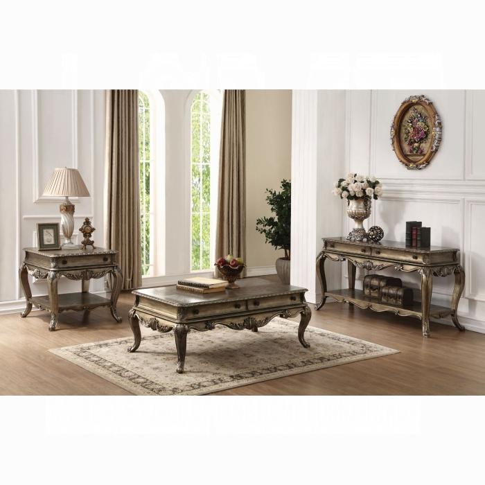 Ragenardus Vintage Oak Coffee Table - galleria furniture outlet