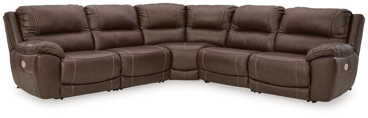Dunleith Power Reclining Sectional - galleria furniture outlet