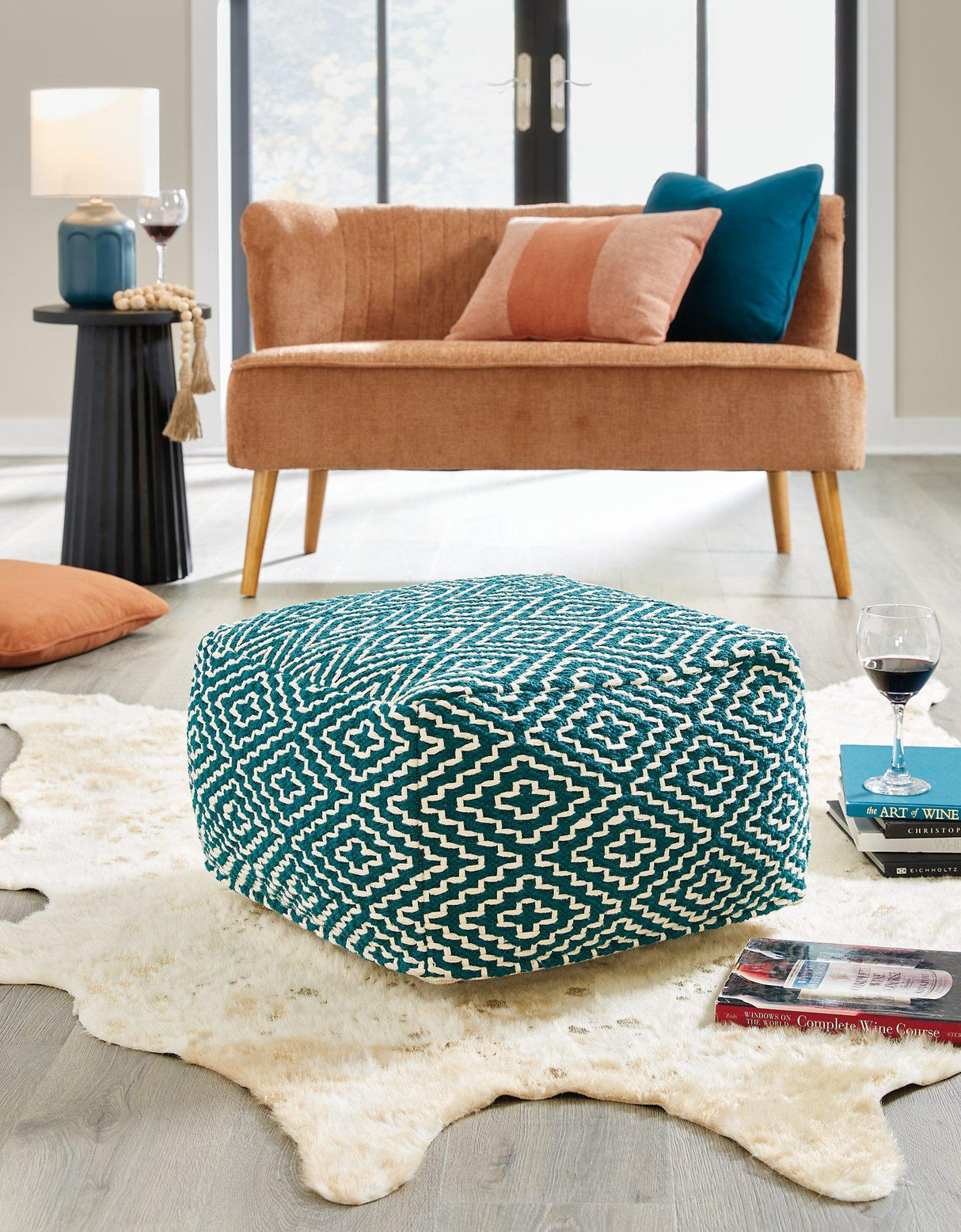 Brynnsen Pouf - galleria furniture outlet
