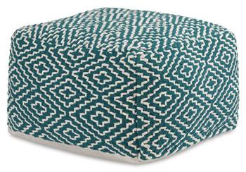 Brynnsen Pouf - galleria furniture outlet