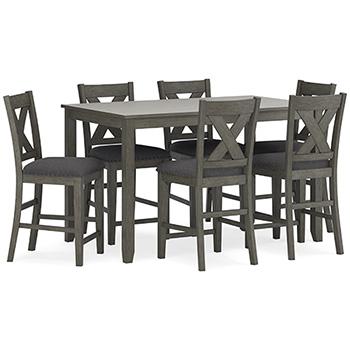 Caitbrook Counter Height Dining Table and Bar Stools (Set of 7) - galleria furniture outlet