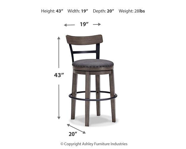Caitbrook Bar Height Bar Stool - galleria furniture outlet