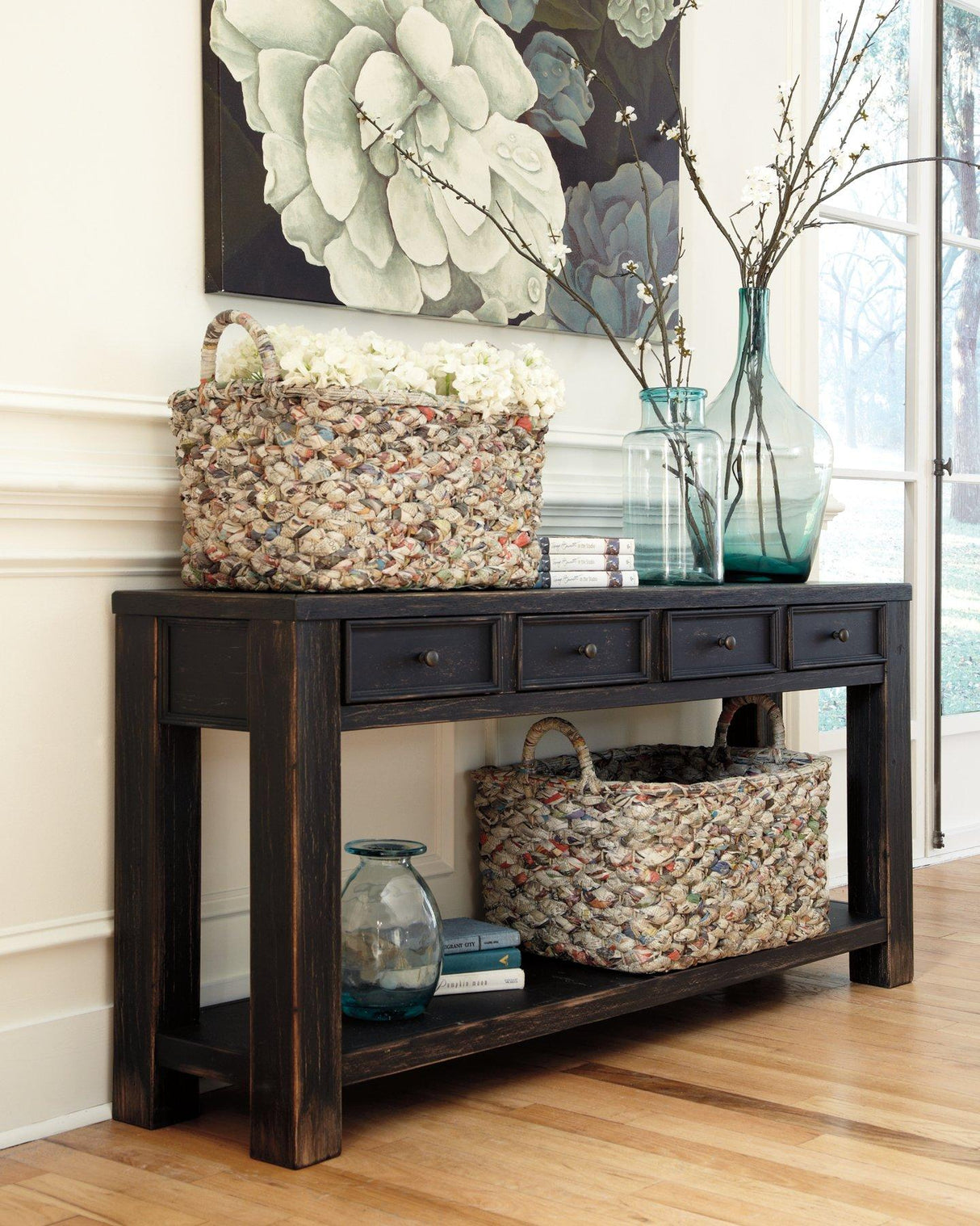 Gavelston Sofa/Console Table - galleria furniture outlet