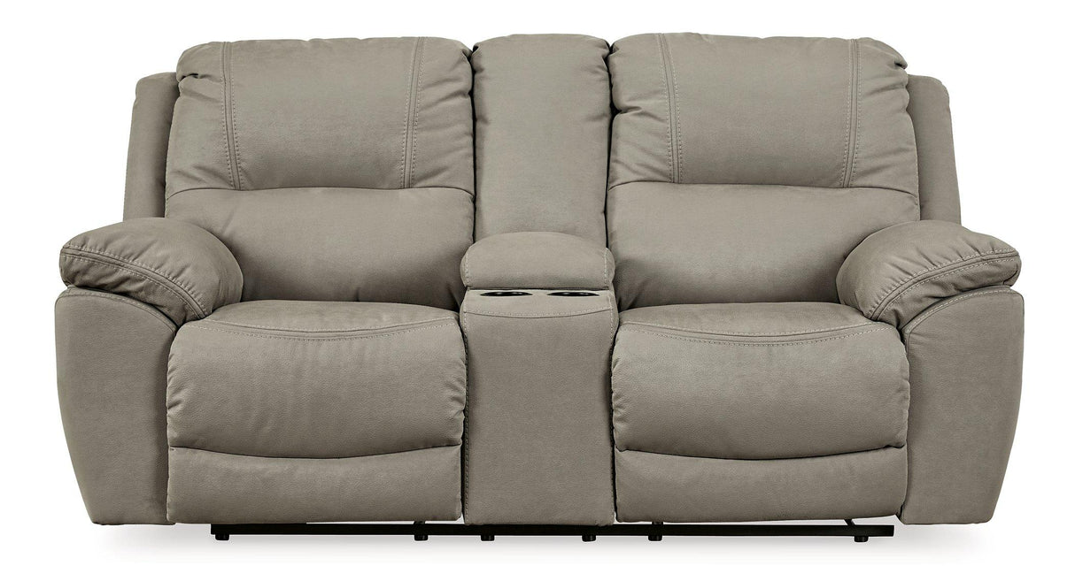 Next-Gen Gaucho Reclining Loveseat with Console - galleria furniture outlet