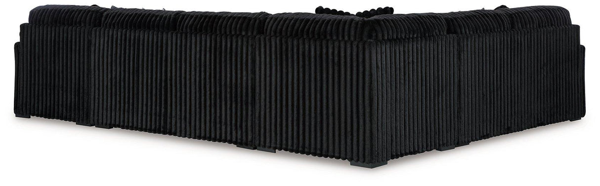 Midnight-Madness Sectional with Chaise - galleria furniture outlet