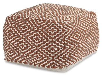 Brynnsen Pouf - galleria furniture outlet