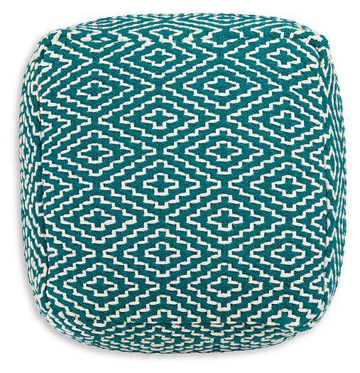 Brynnsen Pouf - galleria furniture outlet